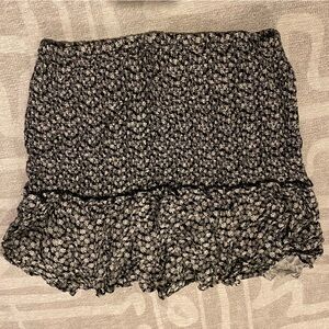 floral print elasticized skirt